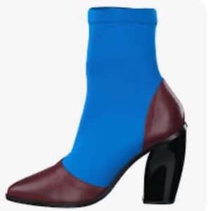 RODEBJER Cili Tonka Boots in Brown and Ultramarine Size 39